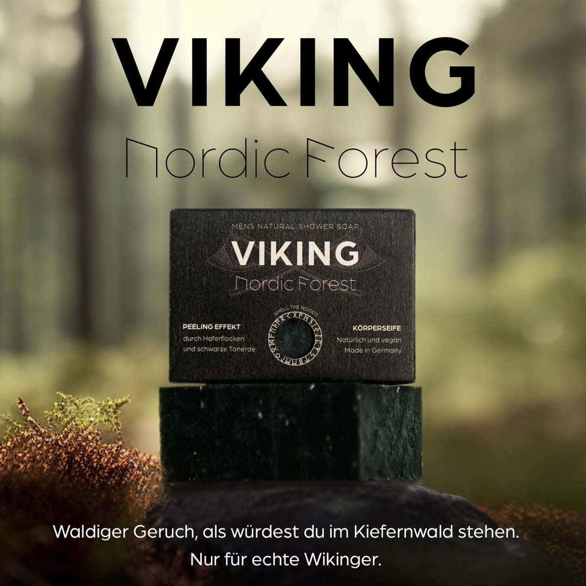 Bundle Viking Nordic Forest Men's Exfoliating Soap